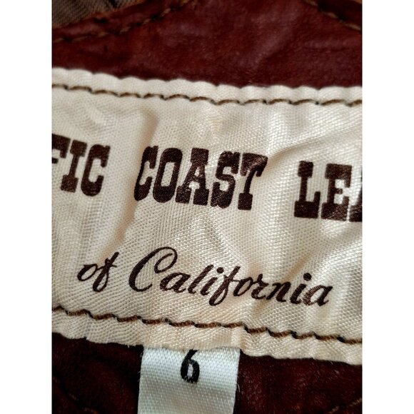 Vtg Distress kids Genuine Brown Leather Western Vest - Picture 9 of 16